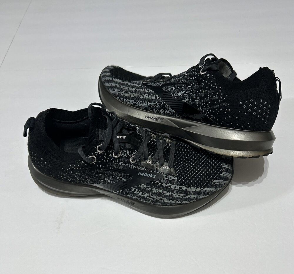 Brooks Men's Black and Gray Athletic Running Shoes